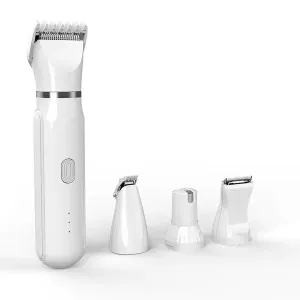 4-in-1 Rechargeable Pet Grooming Kit – Low-Noise Clippers for Easy Dog Grooming