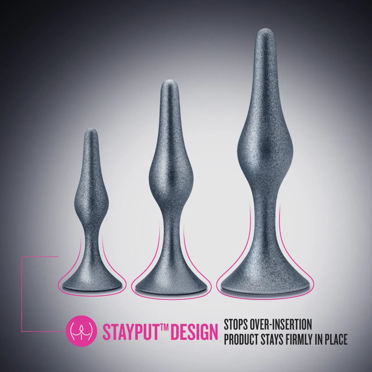 Anal Adventures Matrix Genesis Plug Kit - Stellar Silver