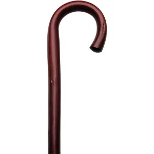 Elegant Burgundy Red Tourist Walking Cane - Chestnut Shaft