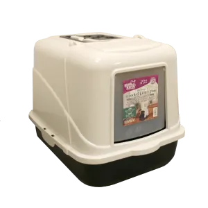 Here Kitty Deluxe Easy Scoop Hooded Litter Pan