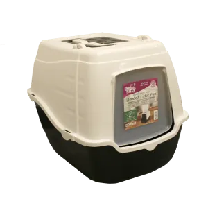 Here Kitty Deluxe High Back Easy Scoop Hooded Litter Pan