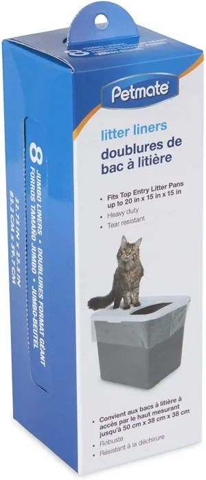 Litter Pan Liners Top Entry 8ct