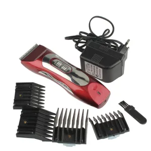 Pet Clipper Trimmer Electric Razor Set Red 12mm, 9mm, 6mm and 3mm comb attachment are include